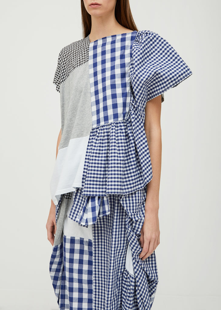Patchwork Gingham Top