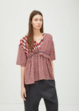 Cupro Gingham Check Top