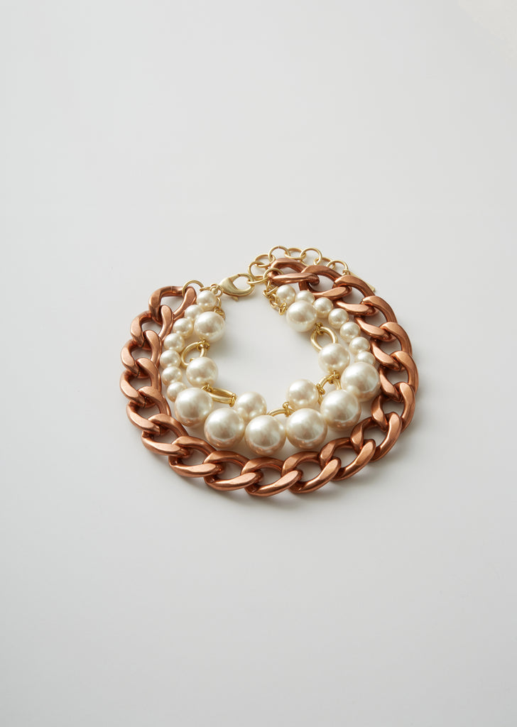 Pearl and Chain Necklace