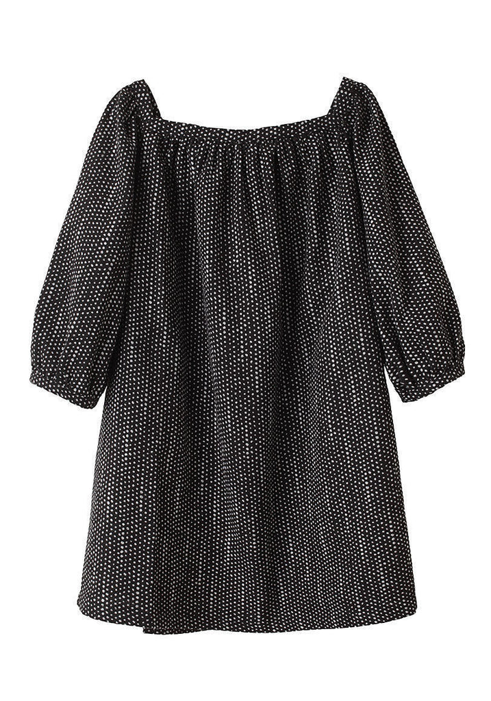 Printed Peasant Dress