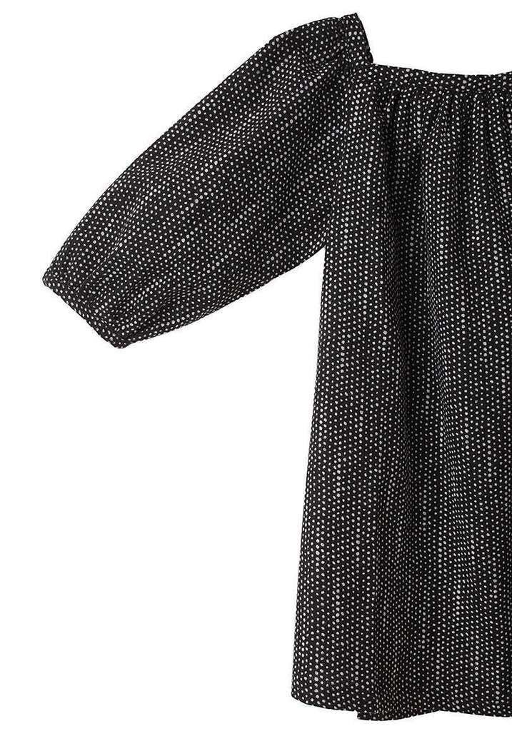 Printed Peasant Dress