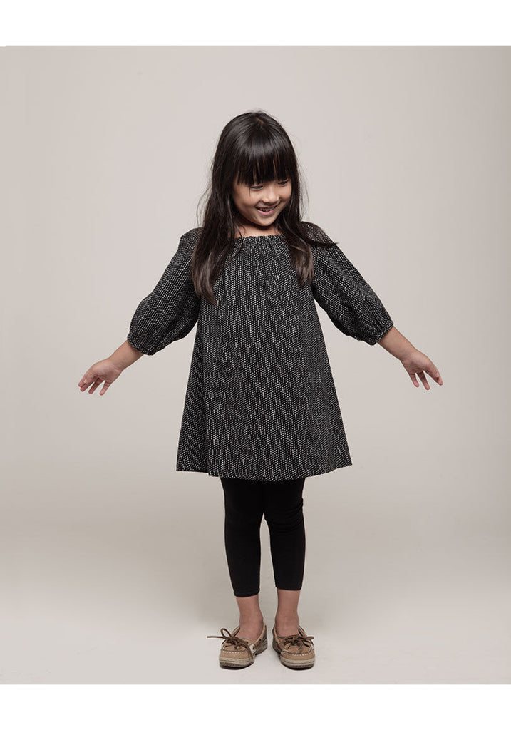 Printed Peasant Dress