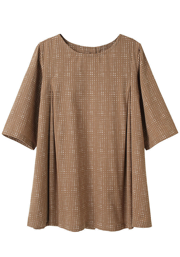 Printed Round Neck Dress