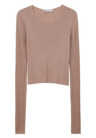 Fine Rib Crewneck Pullover