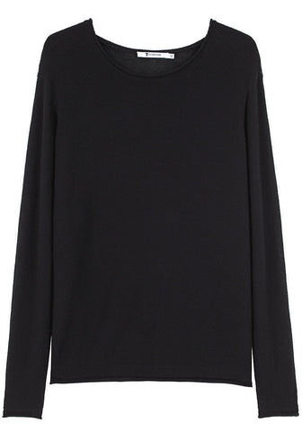 Purl Crewneck Pullover