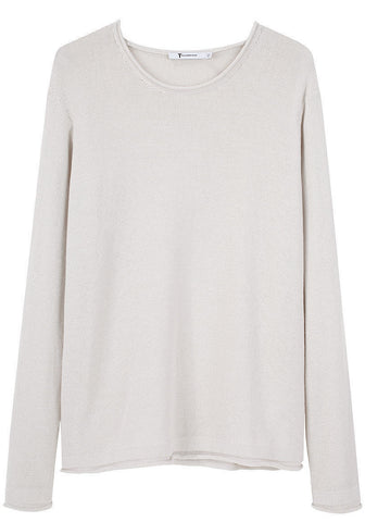 Purl Crewneck Pullover