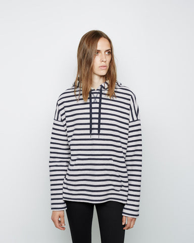 Striped French Terry Hoodie
