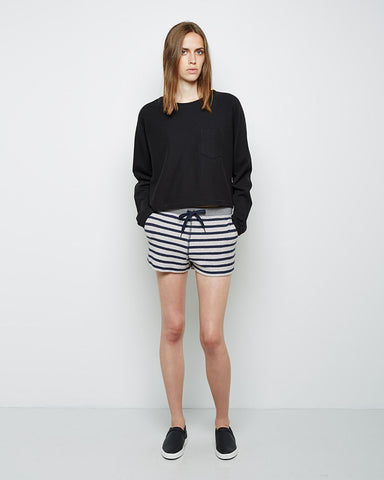 Striped French Terry Sweatshorts
