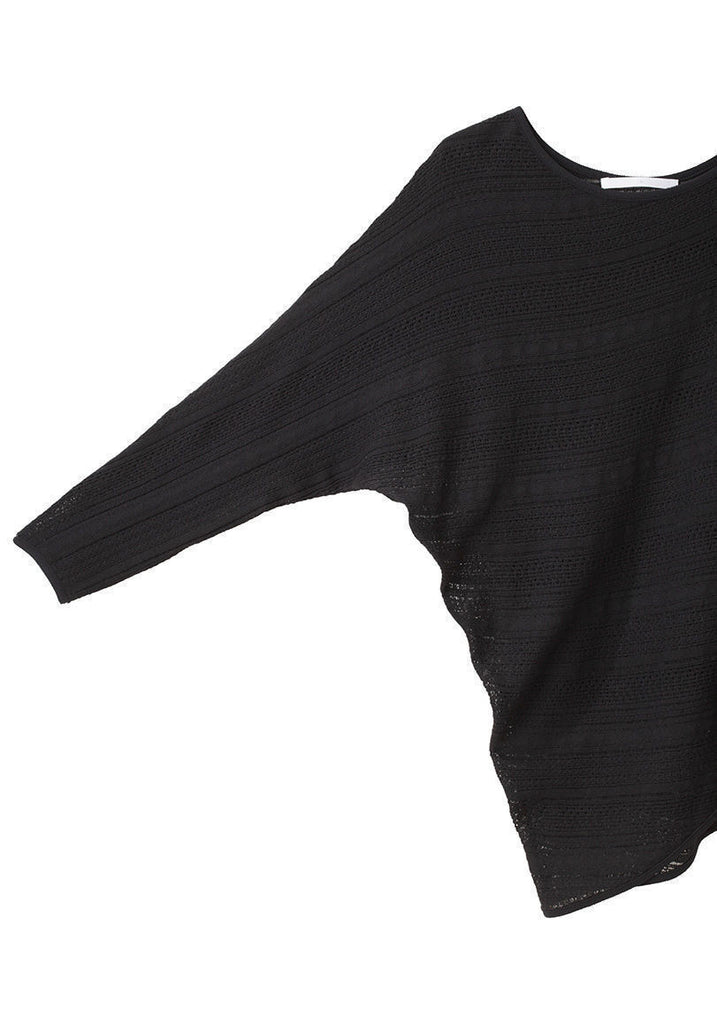 Asymmetric Pointelle Tunic