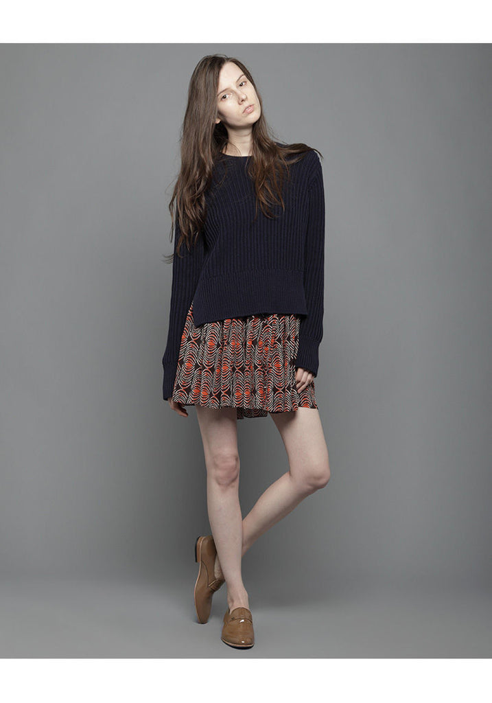 Button Front Skirt