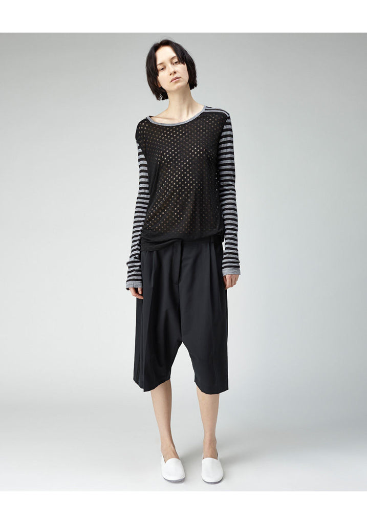 Contrast Print Sweater