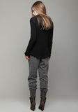 Cuffed Angora Sweatpant