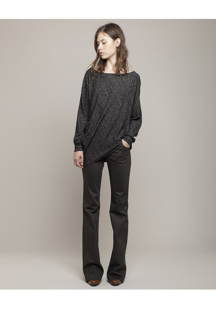 Draped Jersey Blouse