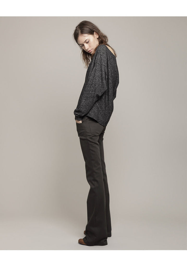 Draped Jersey Blouse