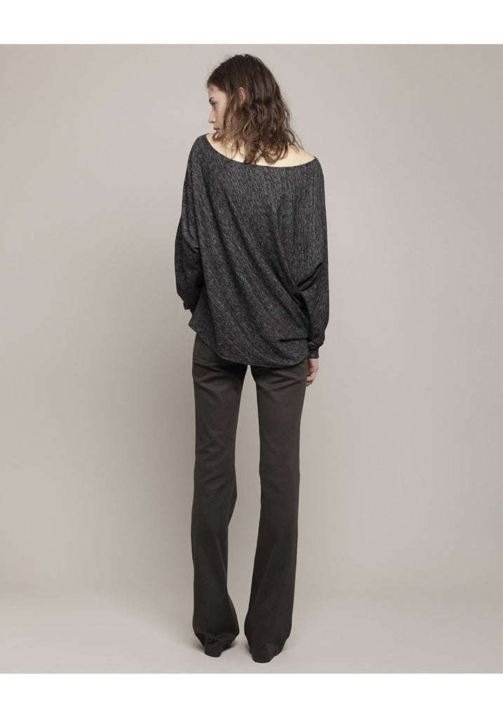 Draped Jersey Blouse