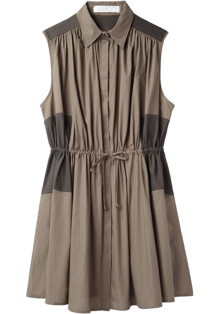 Drawstring Shirt Dress