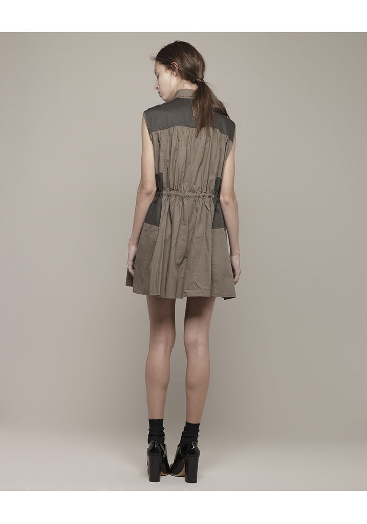 Drawstring Shirt Dress