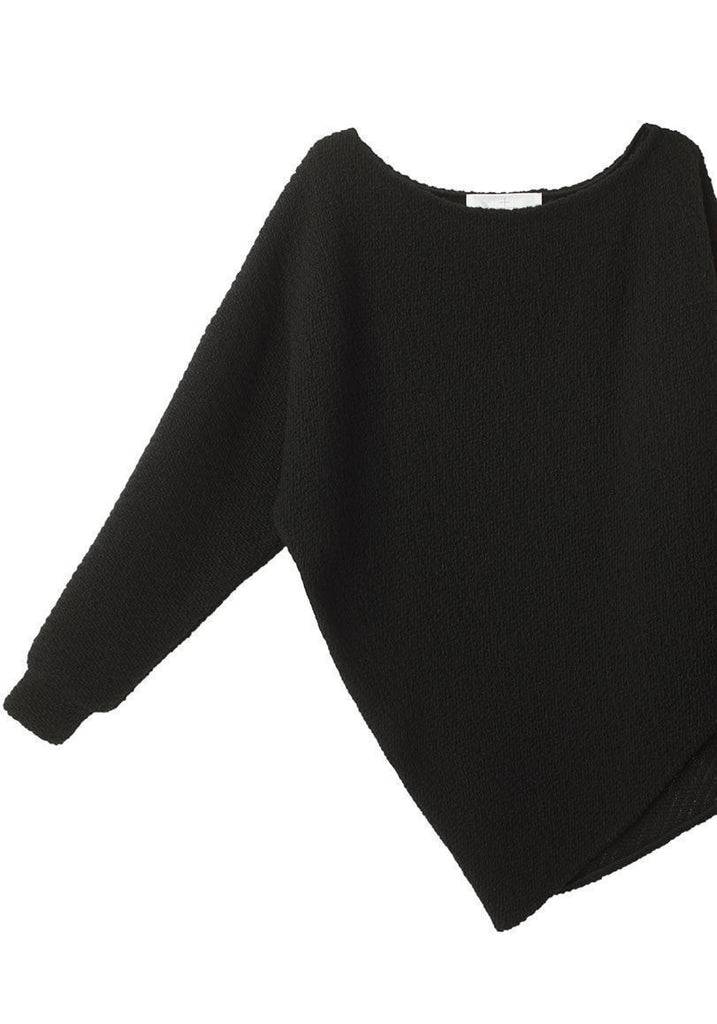 Long Sleeved Draped Sweater