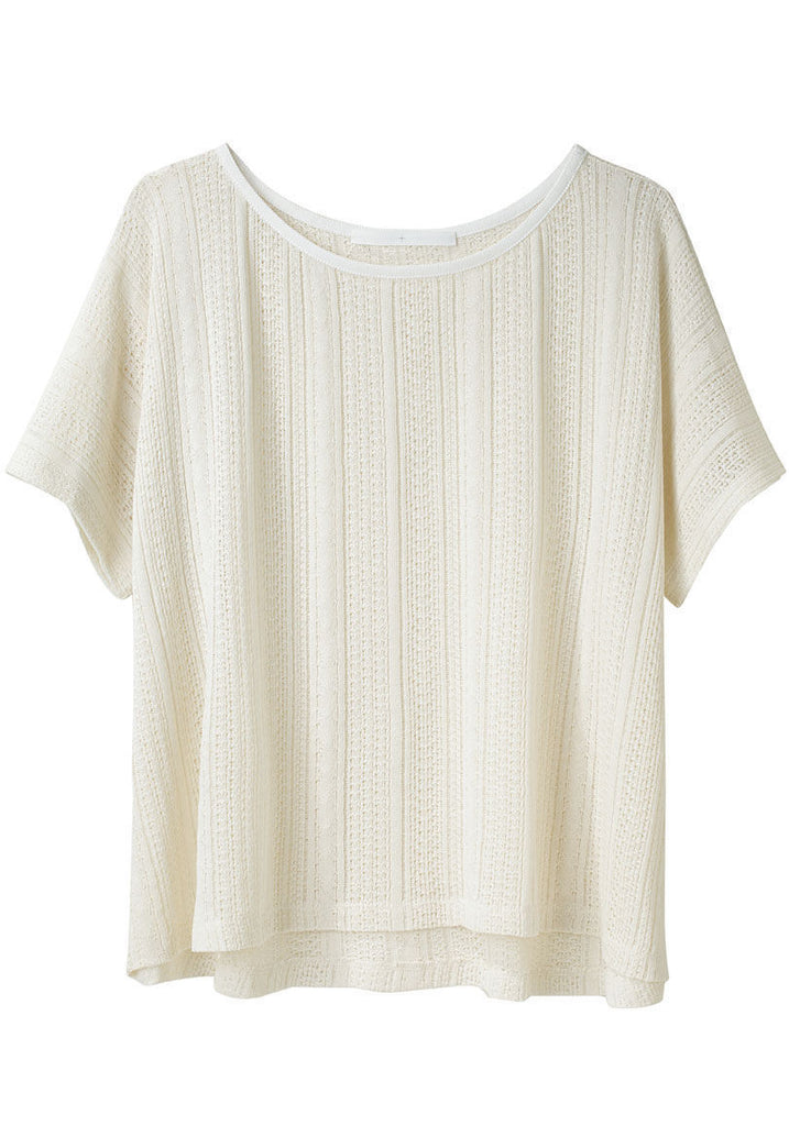 Pointelle Knit Tee