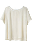 Pointelle Knit Tee