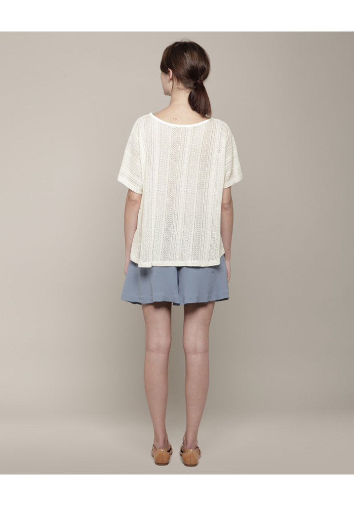Pointelle Knit Tee