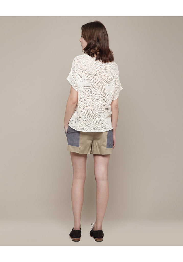 Pointelle Linen Sweater