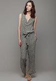 Printed Silk Jumpsuit