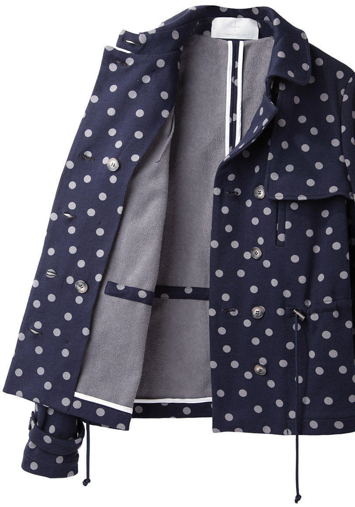 Short Polka Dot Trench