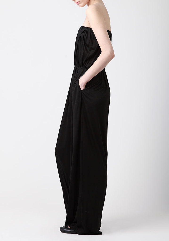 Strapless Draped Jumpsuit