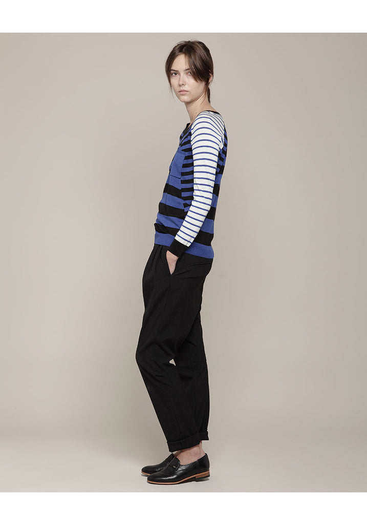 Striped Pocket Pullover