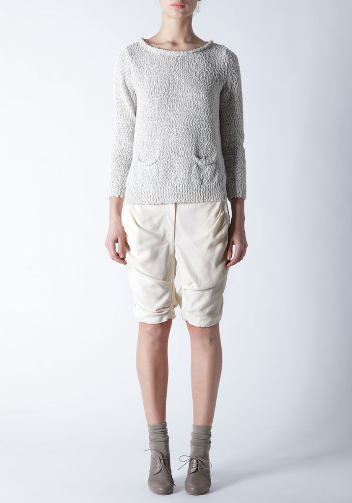 Textured Crepe Twist Short