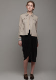 Cropped A-Line Trench