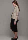 Cropped A-Line Trench