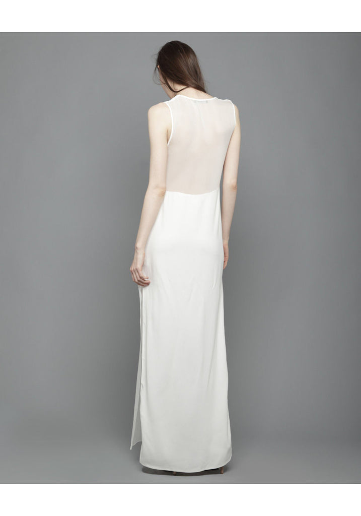 Double Georgette V-Neck Gown