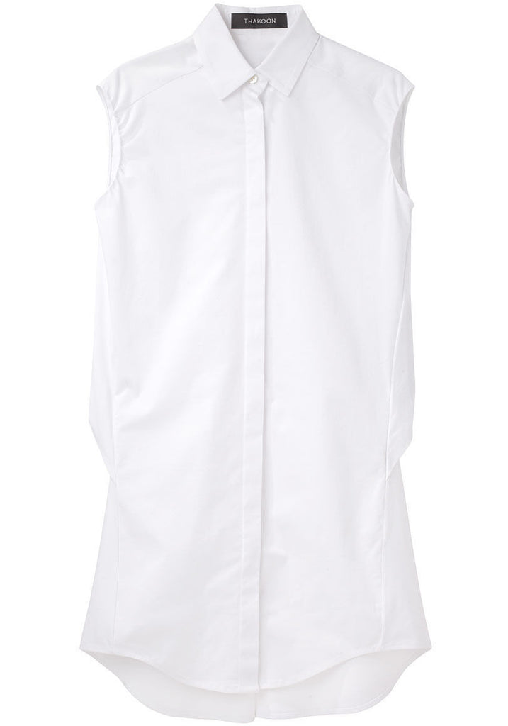 Drape Back Shirtdress