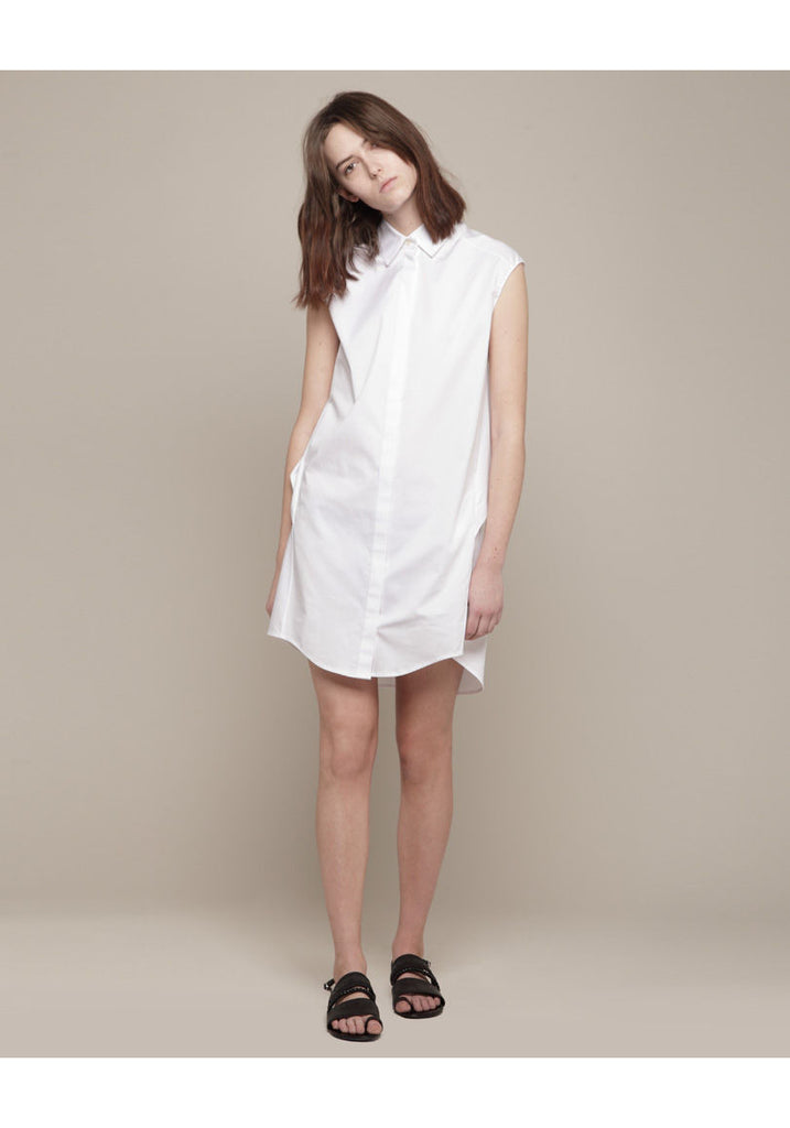 Drape Back Shirtdress