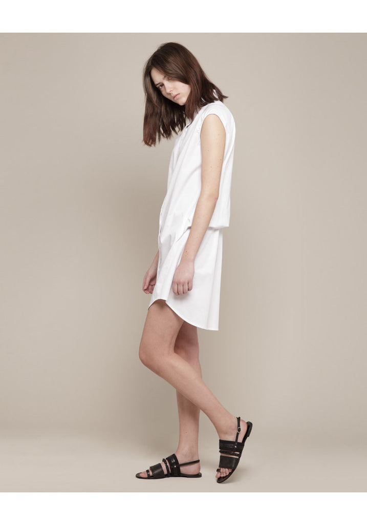 Drape Back Shirtdress