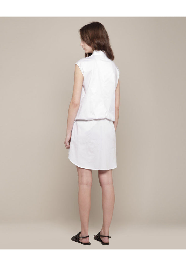 Drape Back Shirtdress