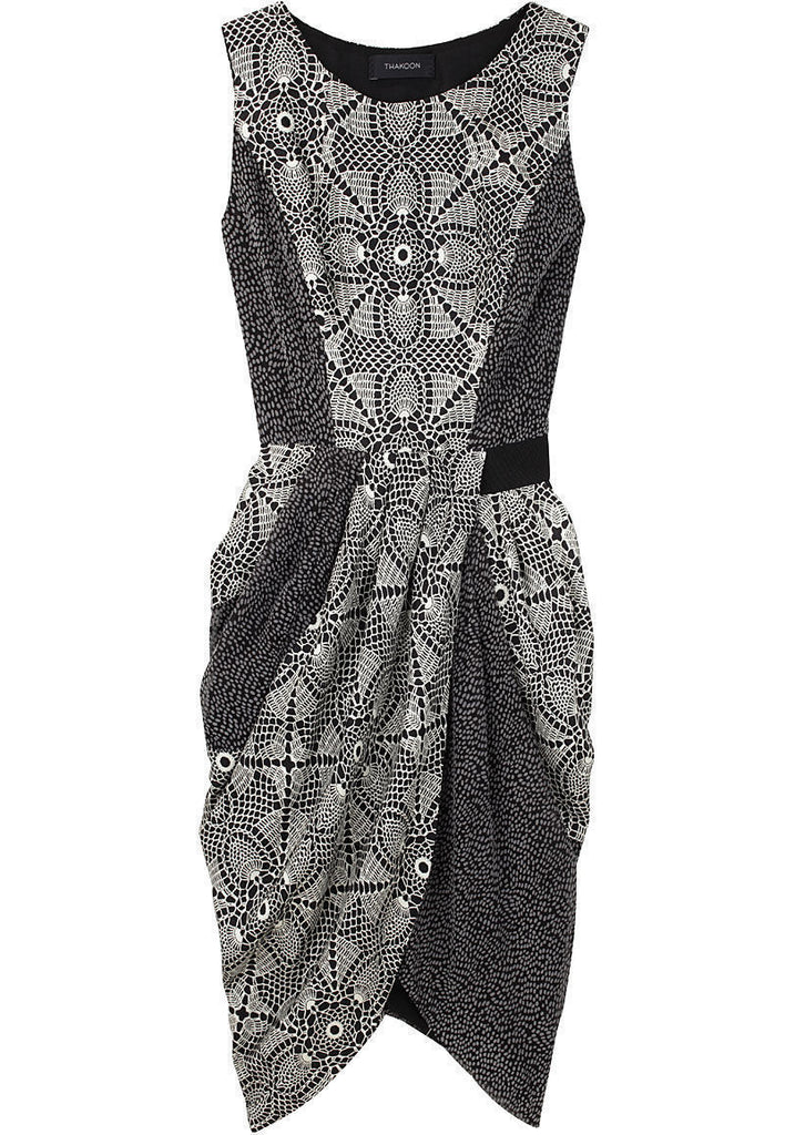 Draped Bottom Shift Dress