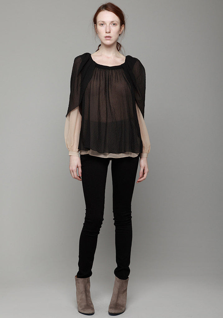 Draped Wing Blouse