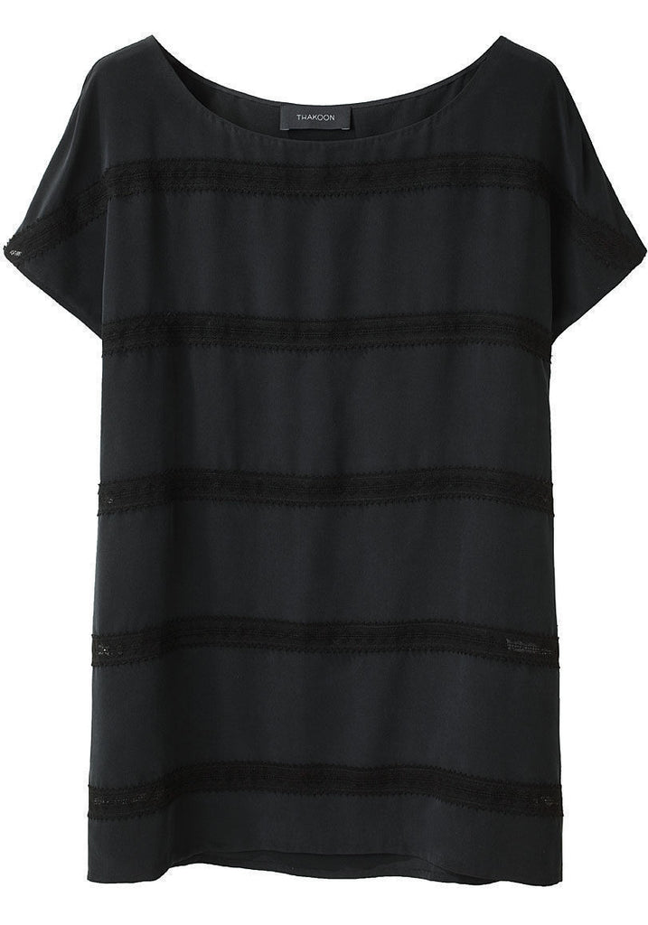Lace Stripe T-Shirt