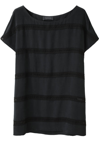 Lace Stripe T-Shirt