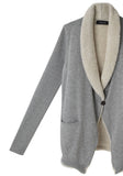 Reversible Shearling Cardigan