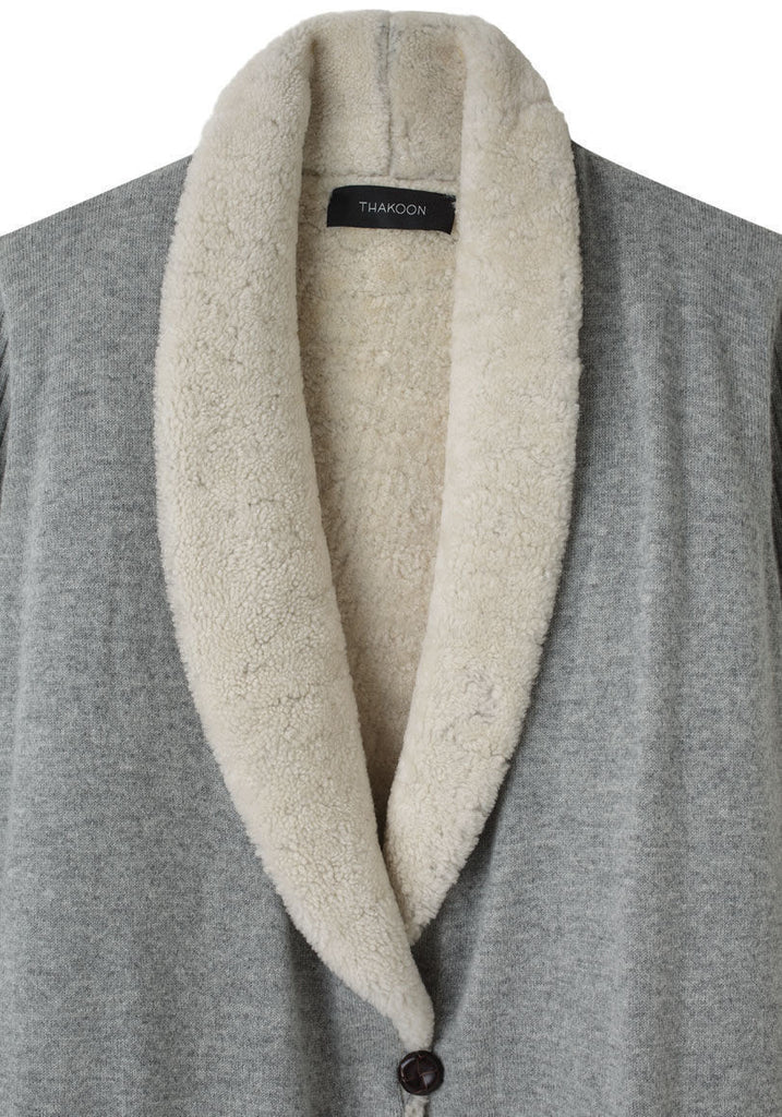 Reversible Shearling Cardigan