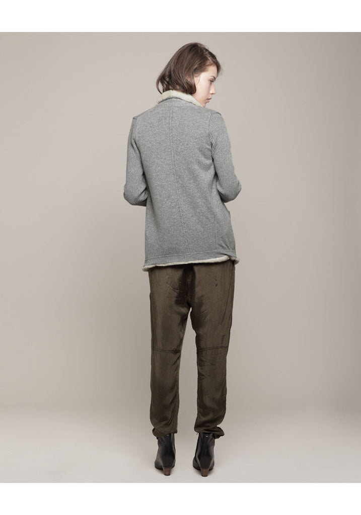 Reversible Shearling Cardigan