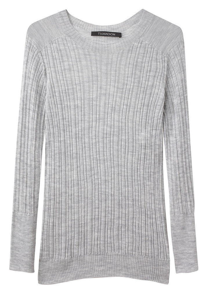 Ribbed Crewneck Pullover