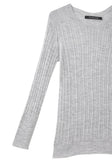 Ribbed Crewneck Pullover