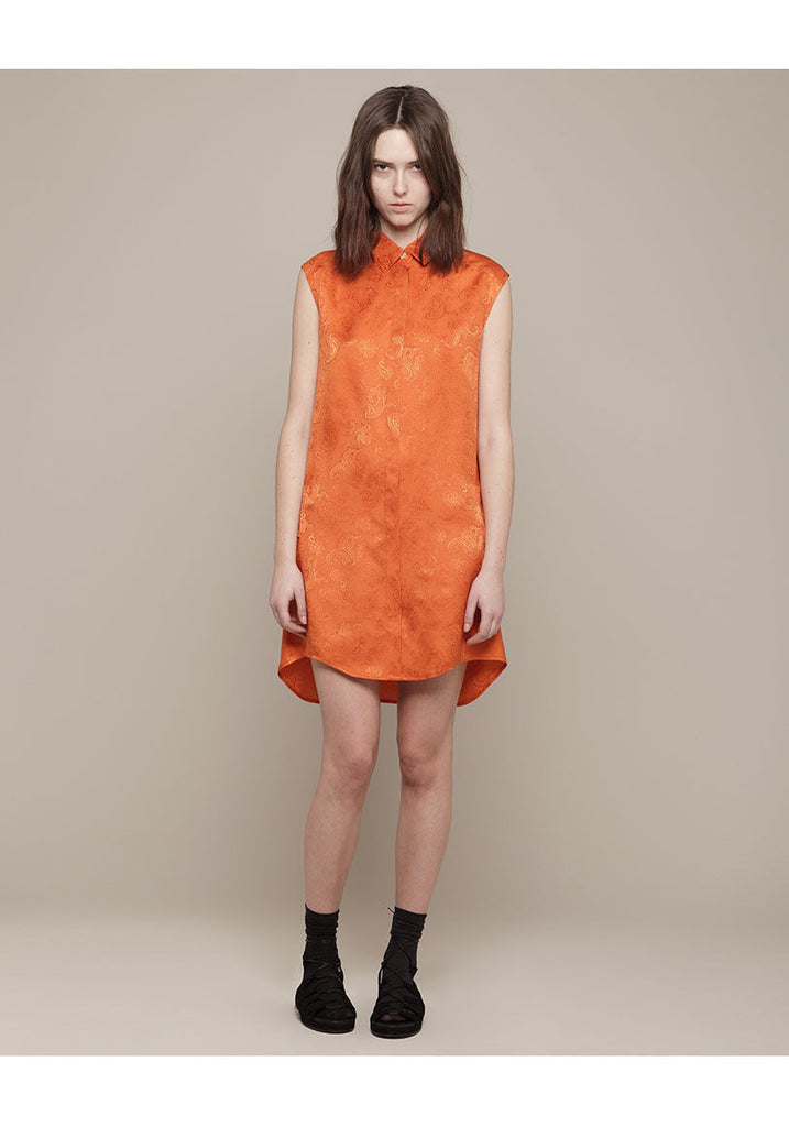 Silk Jacquard Shirtdress