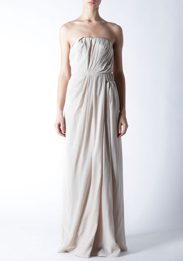Strapless Draped Gown