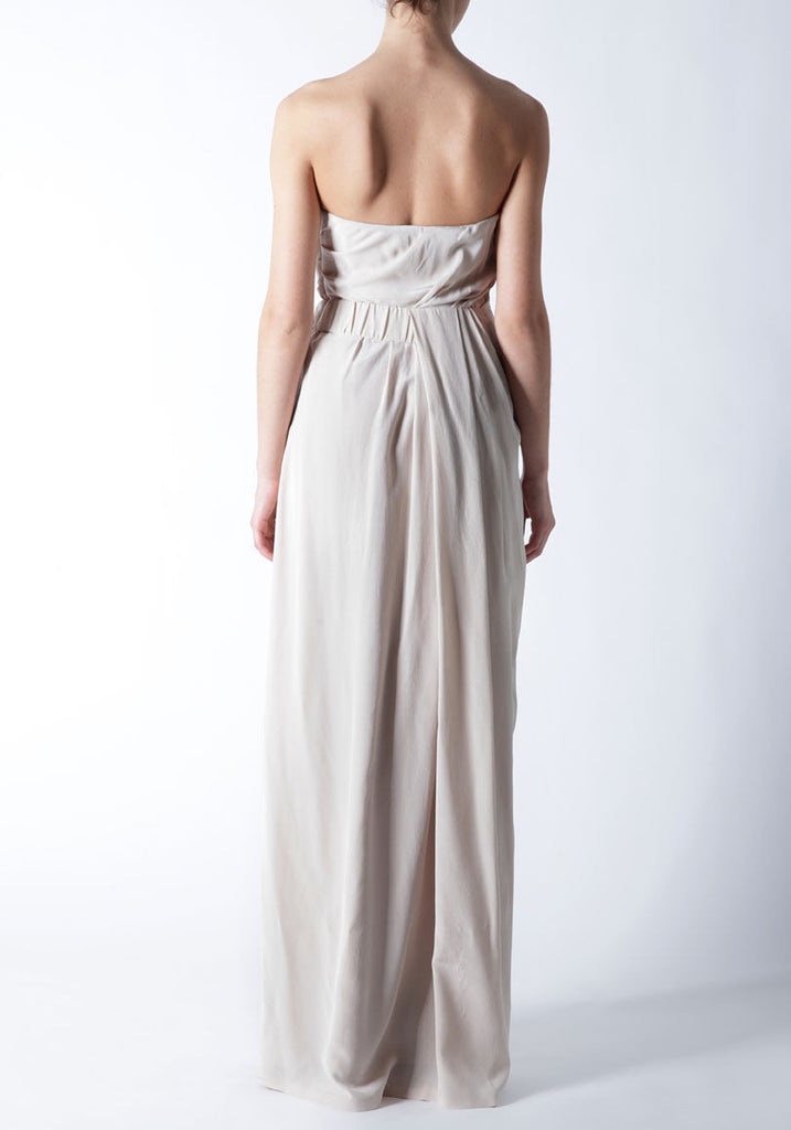 Strapless Draped Gown